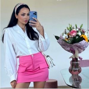 BNWT ZARA SATIN SKIRT SZ XS